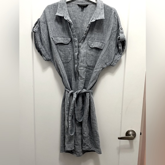 Gorgeous cotton linen blend Banana Republic shirt dress! - Picture 1 of 6